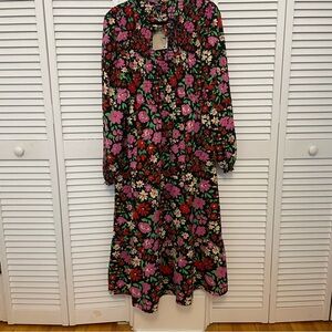 New Monki maxi dress floral print size L